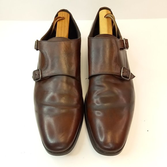 To Boot NYC Brown Leather Double Monk Strap Shoes (10 US) - Picture 2 of 11